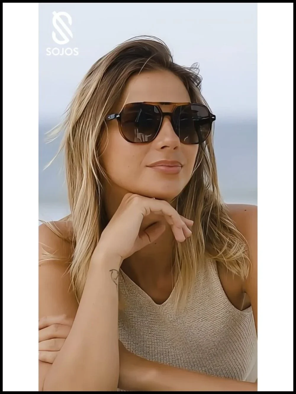 Retro Trendy Aviator Polarized Sunglasses UV400